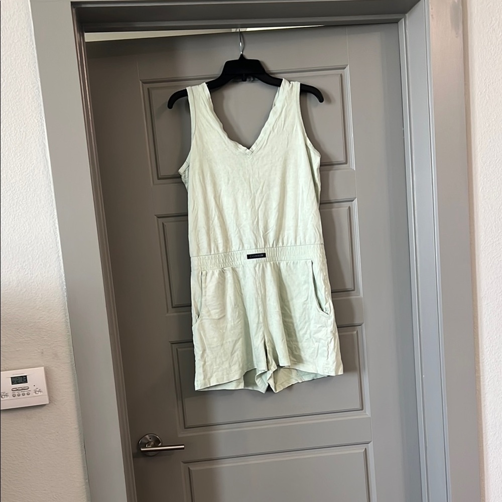 Calvin Klein Light Green Sleeveless Romper